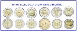 2 EURO LITUANIA TUTTI GLI ANNI DISPONIBILI FDC SCEGLI - SPEDIZIONE UNICA - Foto 1 di 31