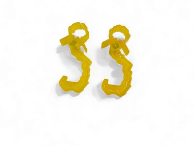 Paw Patrol Mighty Lookout Tower pieza de repuesto clip de tirolesa gancho amarillo x2 Foto 1 de 2