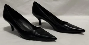 Nine West Damenschuh Pfennigabsatz schwarz Leder Größe 8 M - Bild 1 von 7