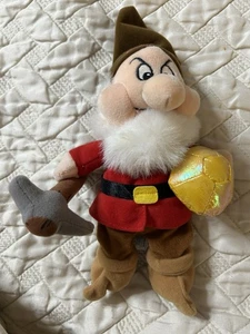 Disney Plush Soft Toy Snow White Grumpy Dwarf 8” - Picture 1 of 2