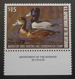 Estampilla de caza de patos federales RW74 2007 MNH OG sello de caza de aves migratorias - Imagen 1 de 2