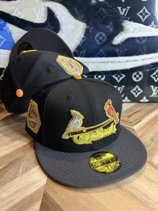 New Era Hat Exclusive Dragon Ball Z St. Louis Cardinals Fitted Metallic 7 3/8 - Picture 1 of 4