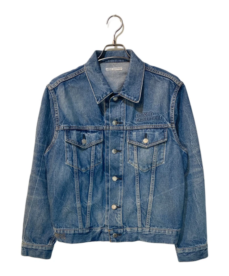 uniform experiment DENIM TRUCKER JACKET Size: 1 Indigo Men UE-242036 - Image 1 of 4