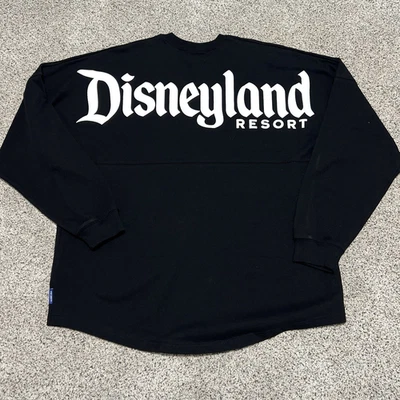 Disneyland Resort Long Sleeve Unisex Extra Large Black White Spirit Jersey Puffy - Image 1 of 4