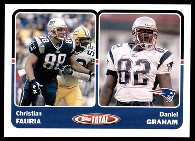 2003 Topps Total #407 Christian Fauria / Daniel Graham New England Patriots - Image 1 of 2