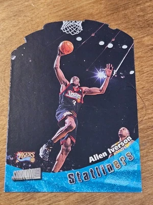 1998 Stadium Club Statliners Die Cut ALLEN IVERSON - Image 1 of 2