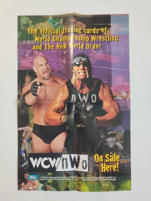 Póster promocional vintage Topps WCW NWO 1998 11X17 Hulk Hogan Bill Goldberg  Foto 1 de 4