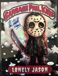 Kane Hodder signed 8x11 Sticker Friday the 13th Jason GPK JSA "Lonely Jason" - Picture 1 of 2