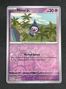 Mime Jr. 31/91 Paldean Fates Reverse Holo - Picture 1 of 1