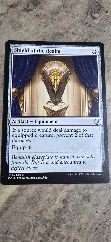 Shield of the Realm Dominaria Regular Artifact Equipment Uncommon MTG NM  - Image 1 of 1