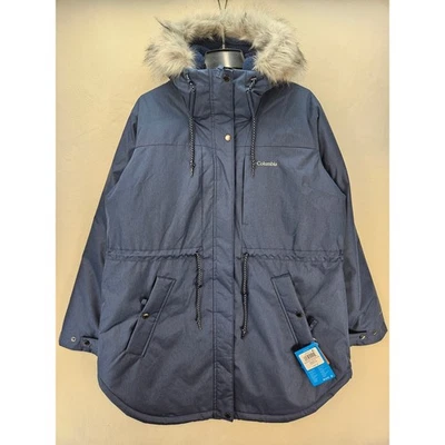 COLUMBIA ЖЕНЩИН 1 X ПЛЮС РАЗМЕРЫ SUTTLE MOUNTAIN СРЕДНИЙ ИЗОЛИРОВАННЫЙ КУРТКА СИНИЙ WW132 - Изображение 1 из 4