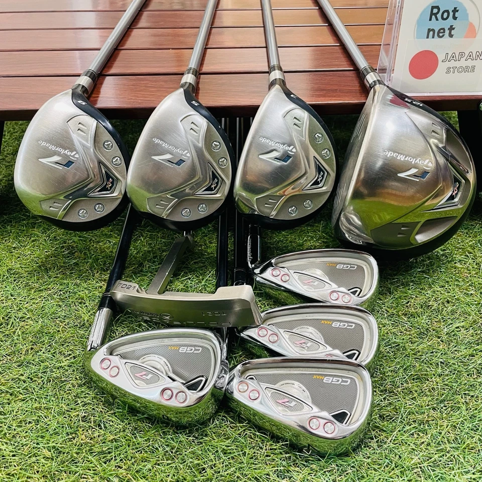 Women TaylorMade Fullset r7 1w3w5w9w r7CGB Max Iron 789Pw L Flex 9Pcs Golf Japan - Image 1 of 4