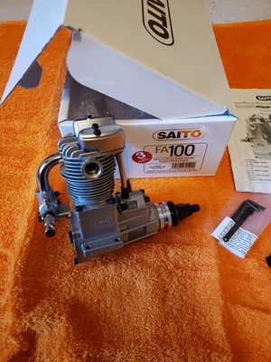 Saito Engine - Saito FA-100  four stroke engine - Saito 100 Nice RC Motor - Image 1 of 4