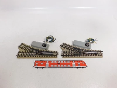Märklin H0 00 AC 2X E-Switch Electric Switch M-Track Right For 3600 800 #EF456-1 - Image 1 of 4