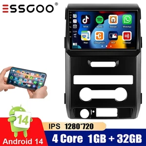 Para Ford F150 2009-2014 Android 14 Carplay Coche Estéreo GPS Navegación por satélite Unidad Principal BT - Imagen 1 de 15