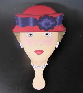 Red Hat Society Fan, Paddle Rare - Picture 1 of 2