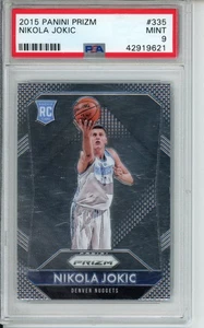 2015 PRIZM NIKOLA JOKIC #335 PSA 9 ROOKIE CARD RC - Picture 1 of 2