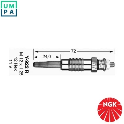 4x GLOW PLUG 91322 FOR SANTANA MINI CLUBMAN PEUGEOT PARTNER/TEPEE/ORIGIN/Box - Image 1 of 4