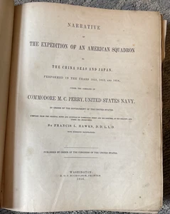 VTG Narrative of The Expedition of An American Squadron 1856 Francis Hawks - Picture 1 of 23