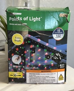 LED Lightshow Points of Light Motion & Static Modes Projector Extra Bright Gemmy - Picture 1 of 8