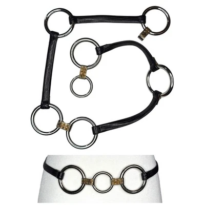 Винтажный Simon ремень кожи серебряное кольцо авангард конный M регулируемый редкая - Изображение 1 из 4