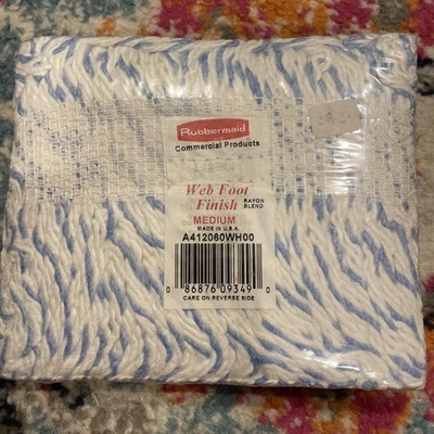 Rubbermaid Commercial Web Foot Finish Mop A412060WH00 - Image 1 of 3