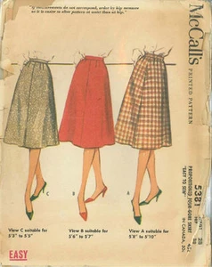 Vintage Röcke Schnittmuster M5381 Größe 28 Taille - Bild 1 von 1