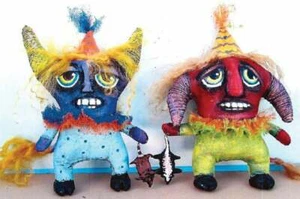 Cloth Folk Art Doll Pattern "Road Kill Party" By Susan Barmore - Picture 1 of 1