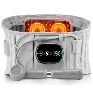 Heating Inflatable Decompression Belt Lumbar Support for Lower Back Pain Relief - Picture 1 of 22