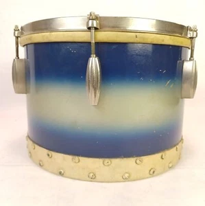 *Slingerland 9x13"Blue/Silver Duco Tom Drum 40s Radio King Pig Tacked Head #1450 - Picture 1 of 12