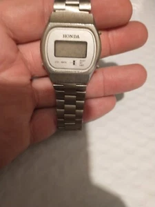 VTG Untested Stainless Steel Honda Quartz LED Watch Honda Industries Hong Kong  - Picture 1 of 11