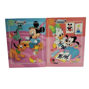 Vintage 1980's Golden Disney Babies 63 Piece Puzzles Lot of 2 Complete - Picture 1 of 8