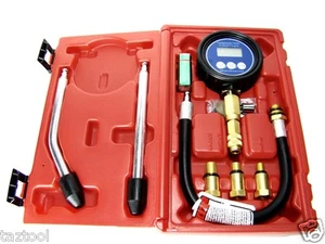 Gasoline Engine Compression Check Tester Set Digital lcd Gauge Automotive Motor - Picture 1 of 3
