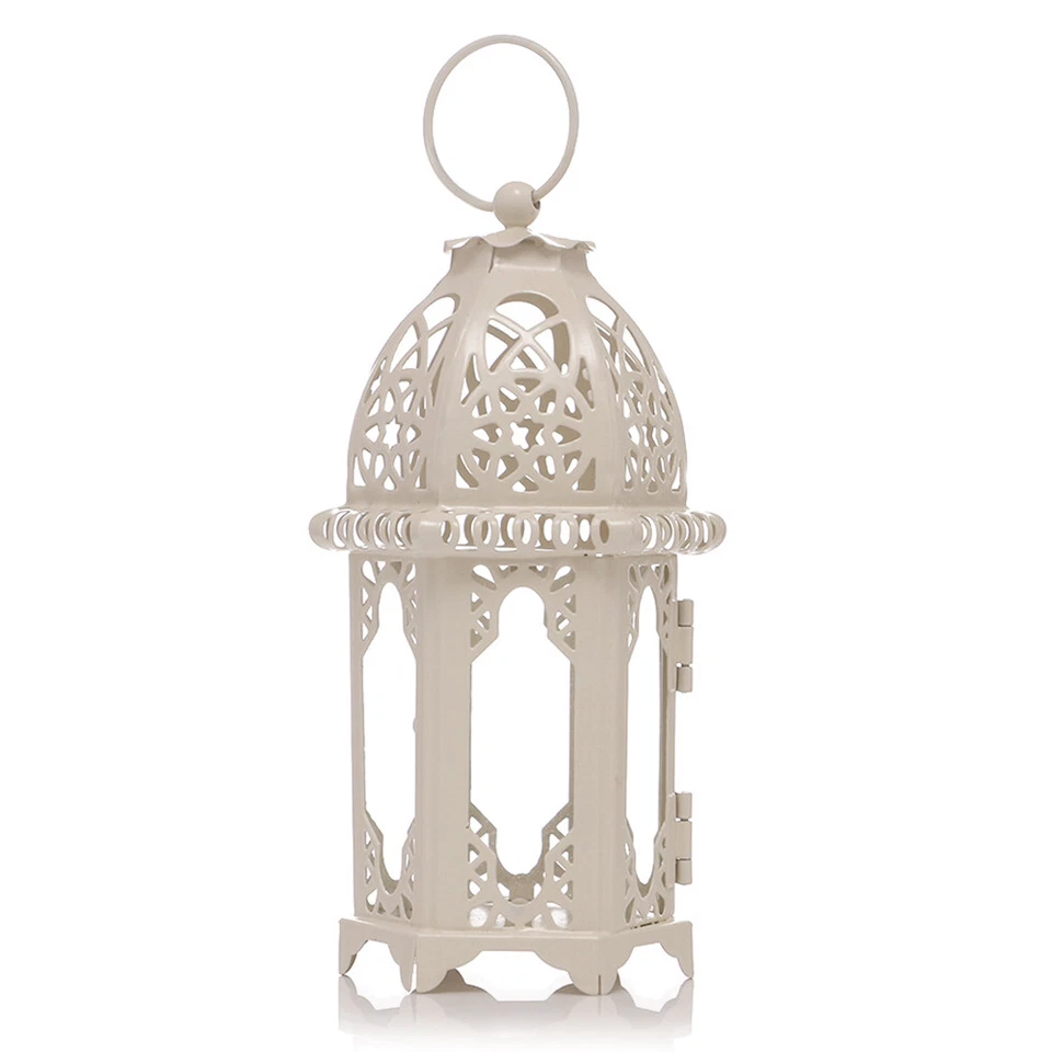 Moroccan Lantern Tea Light Lamp Iron Candle Holder Hanging Garden Wedding Decor - Image 1 of 4