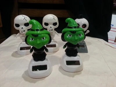 Solar Powered Bobble head Dancing Toys - Set Of 5 HALLOWEEN - Image 1 of 4