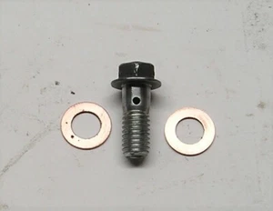 Kawasaki Yamaha Honda Dragbike Brake Clutch Line Banjo Bolt with Seal Washers - Picture 1 of 1