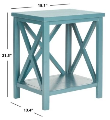 Safavieh Candence Cross Back End Table, Reduced Price 2172714113 AMH6523F - Image 1 of 4