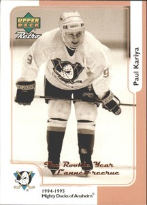 1999-00 McDonald's Upper Deck Anaheim Ducks Hockey Card #MCD1R Paul Kariya