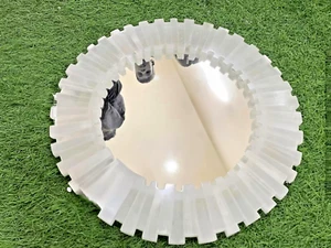 Elegant Salemite Gemstone Wall Mirror: A Luxurious Touch for Home Decor 18"x18" - Picture 1 of 10