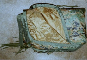 LOTE DE 10 USMC Poncho Forro Clima Húmedo Reversible Bosque Marpat Coyote Marrón - Imagen 1 de 5