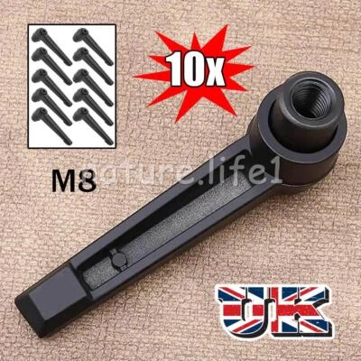 10x M8 Thread Machinery Adjustable Clamping Knob Lever Locking Handle UK New - Image 1 of 4