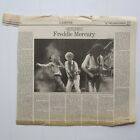 Freddie Mercury (Queen) Obituary 1991 Independent UK Newspaper Article/Clipping