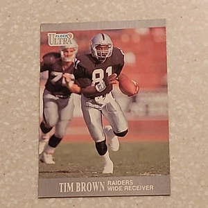1991 FLEER ULTRA FOOTBALL CARD TIM BROWN #77 - Picture 1 of 2