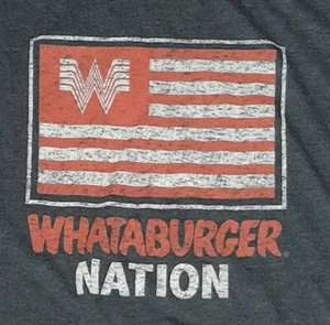 camiseta pequeña whataburger nation what a burger texas 19 pulgadas pit2pit - Imagen 1 de 3