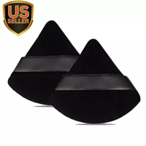 2 Pcs Pure Cotton Triangle Powder Puff,Face Soft Makeup Puff for Loose Powder... - Picture 1 of 1