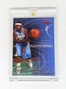 2003-04 Fleer Focus Auto Focus #16AF Carmelo Anthony /250 Rookie Denver Nuggets