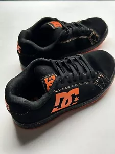 DC Youth Skateboard Shoes US Size 1 Black /orange - Picture 1 of 6