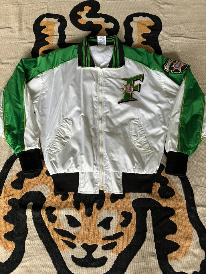 2003 Nippon ветчины боец Хоккайдо бейсбол мяч разминка куртка - Изображение 1 из 4