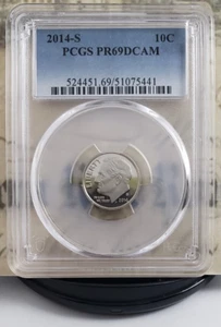 2014-S Roosevelt Proof Dime - PCGS PR69DCAM - Nice Coin! 5441 - Picture 1 of 6