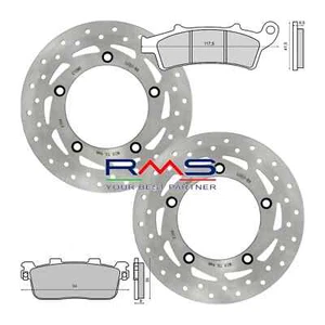 DISCHI KYMCO PEOPLE GTI 125 200 300 ABS KIT FRENO ANT POST + 2 PASTIGLIE - Foto 1 di 3